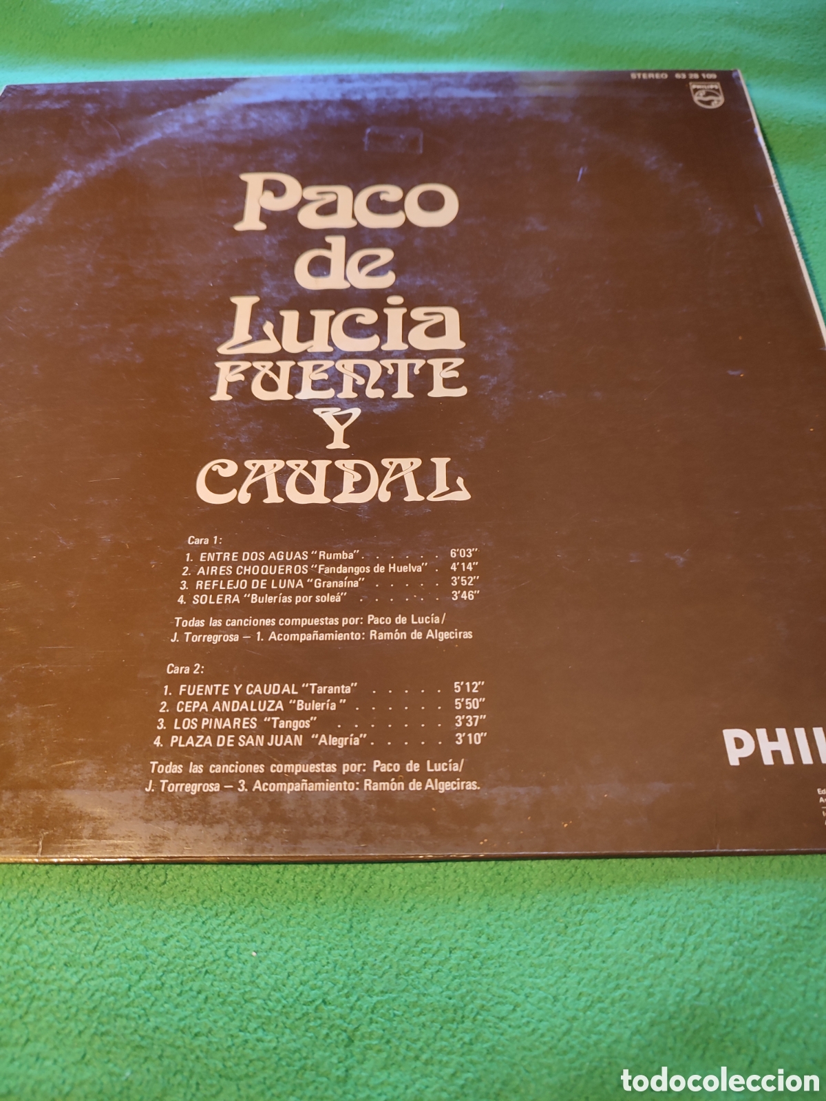 Discos de vinilo: Paco de Luc&iacute;a - Fuente y caudal - Foto 2