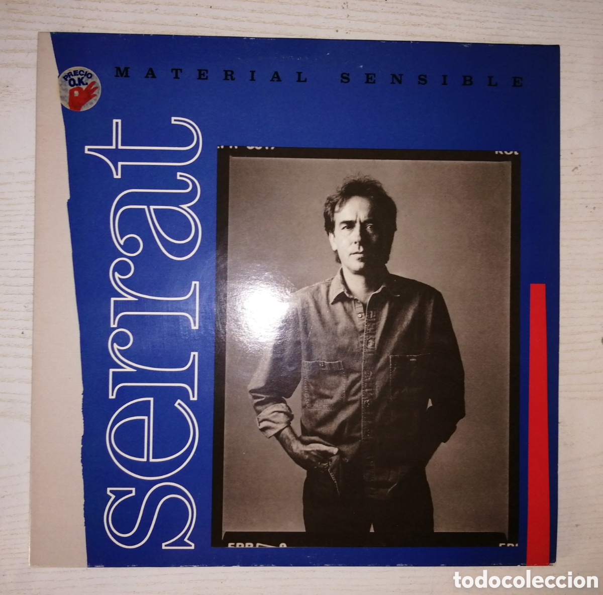 Discos de vinilo: SERRAT : Material sensible. (LP. Ariola, 1989) - Foto 1