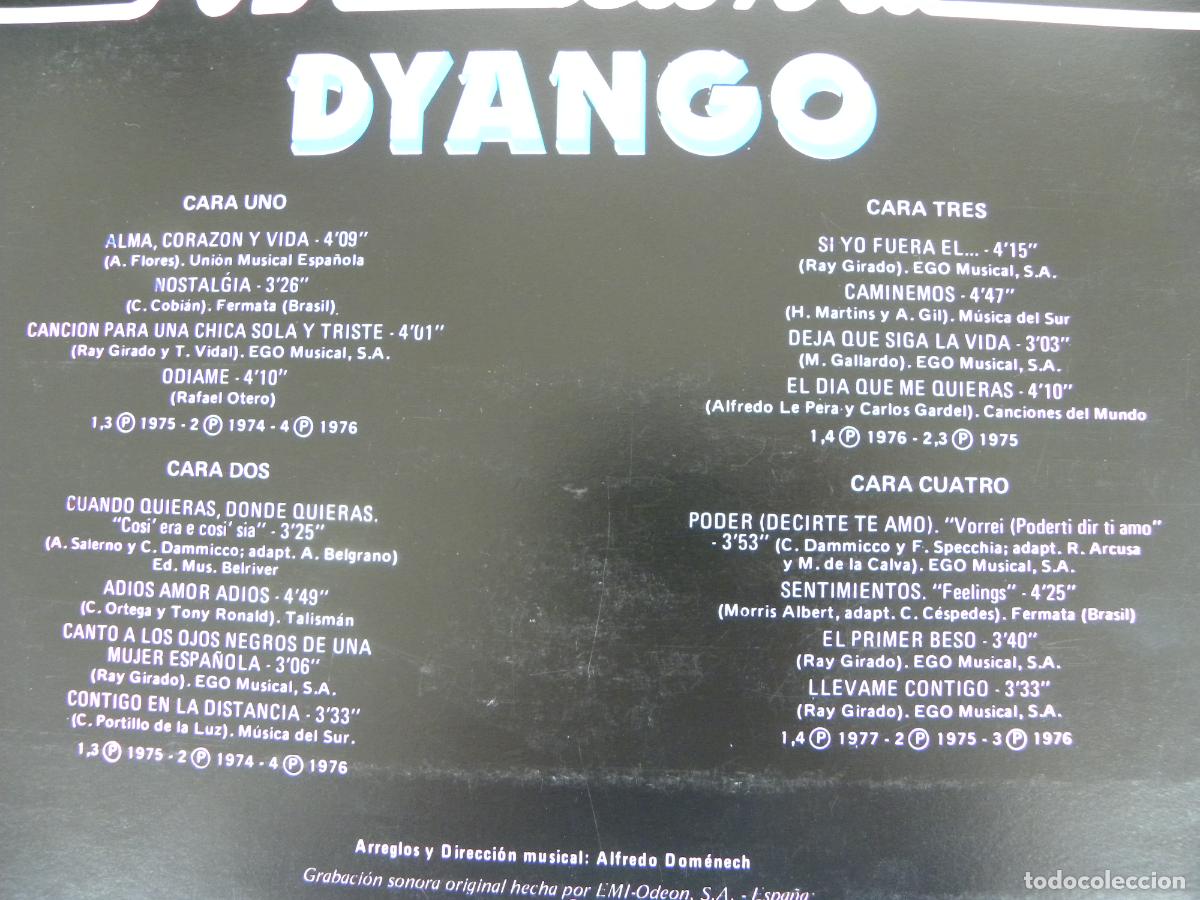 Discos de vinilo: DYANGO ASI CANTA -DOBLE LP 1982 - Foto 3
