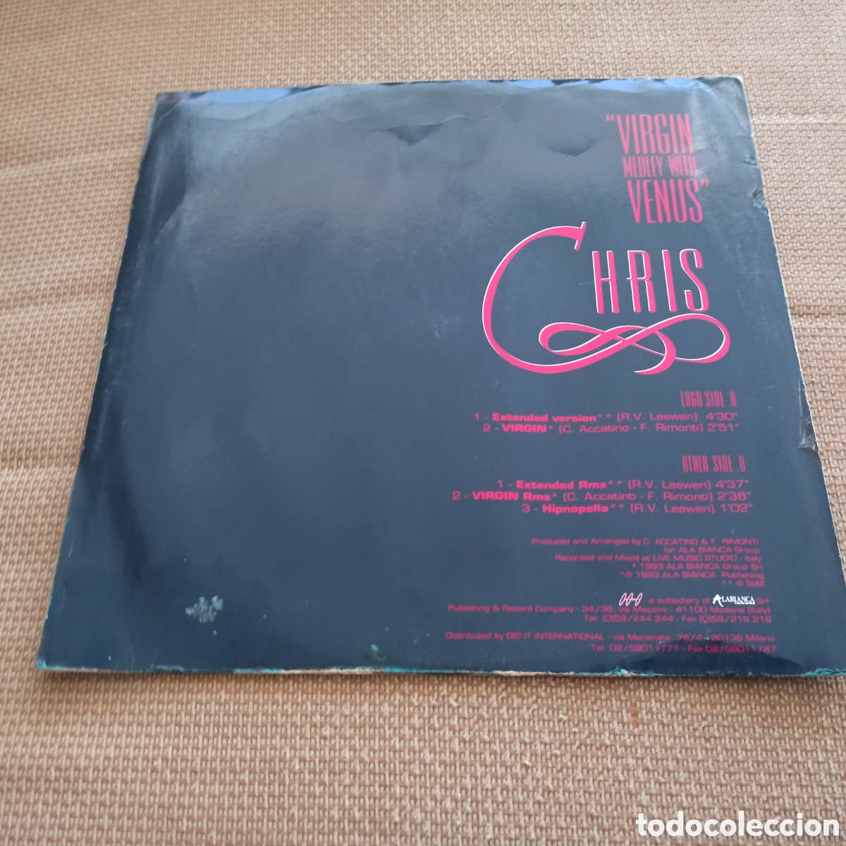 Discos de vinilo: Chris - Virgin Medley With Venus (12&rdquo;) - Foto 2