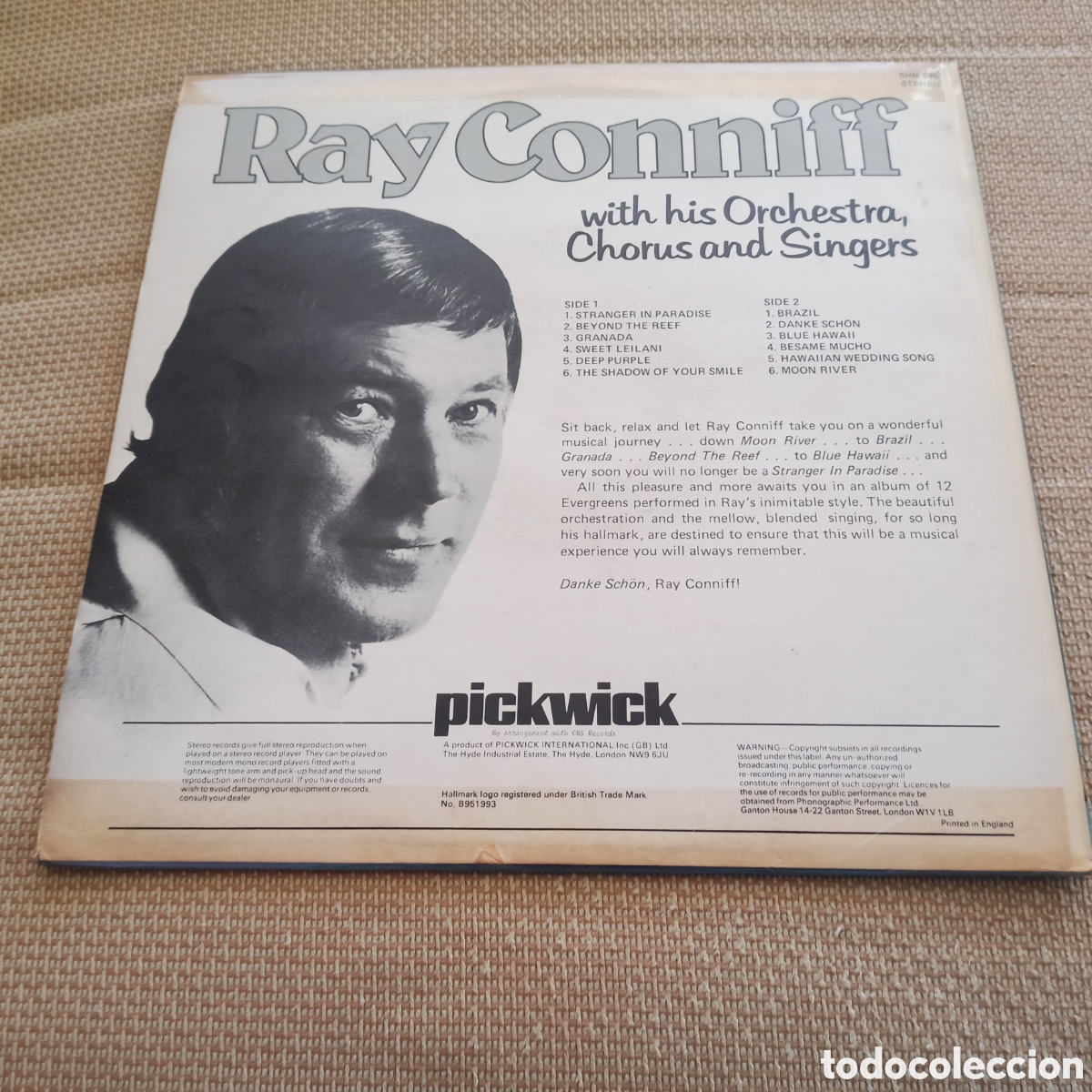 Discos de vinilo: Ray Conniff - Ray Conniff With His Orchestra, Chorus And Singers (LP, Comp) - Foto 2