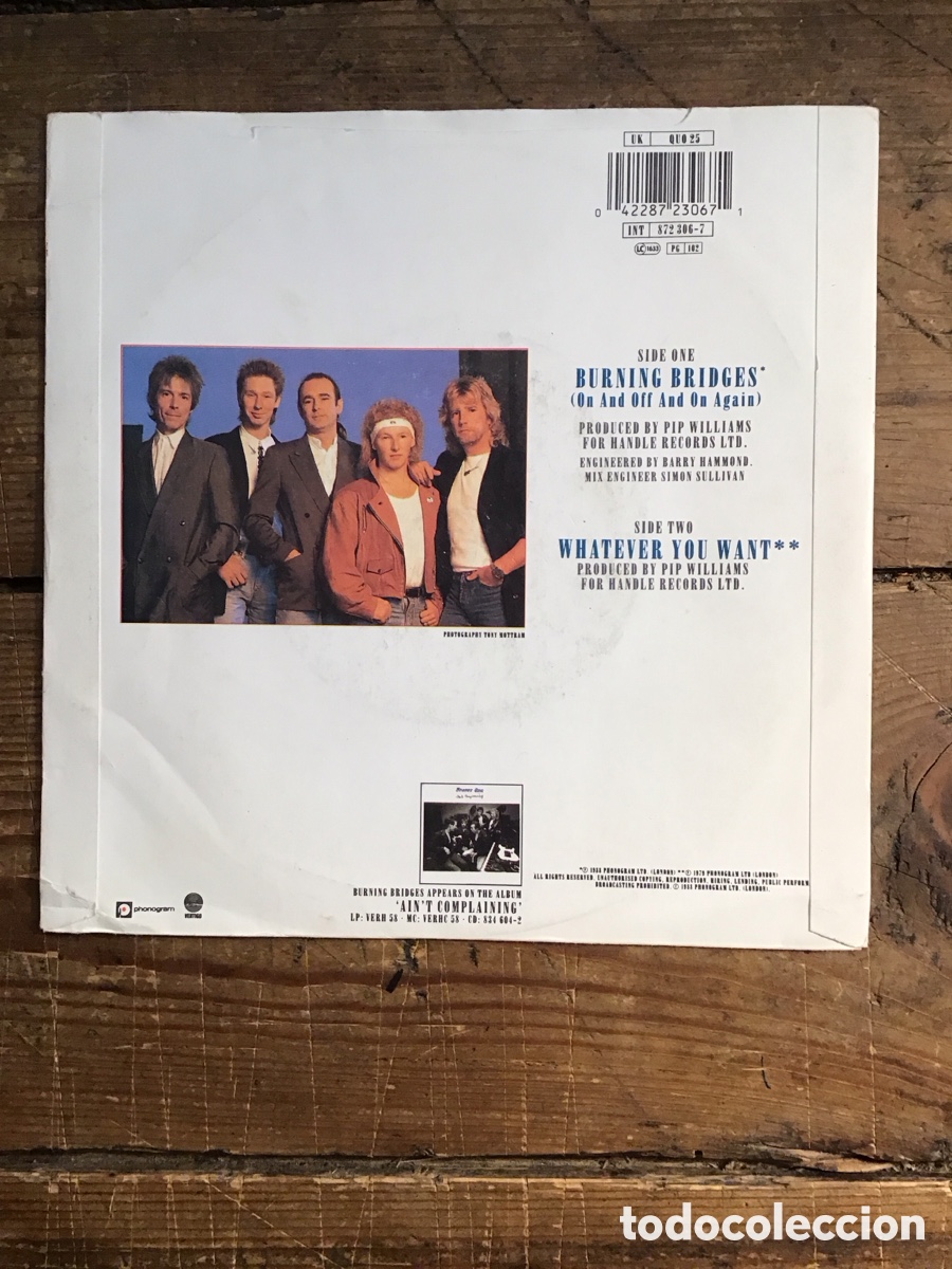Discos de vinilo: Status Quo Burning Bridges - Foto 2