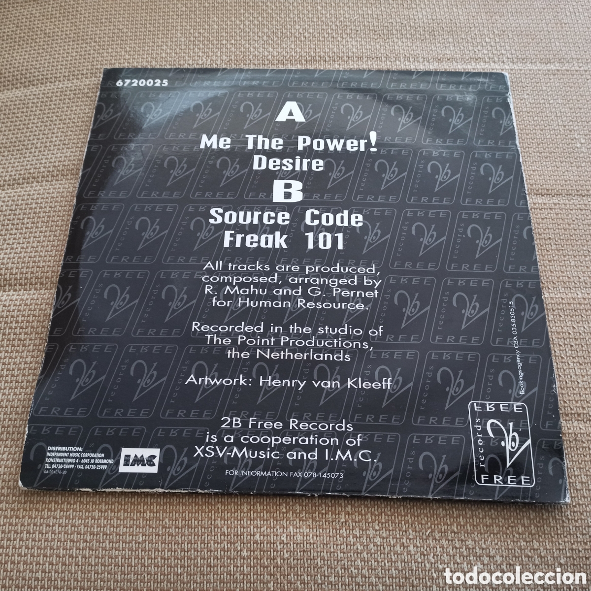 Discos de vinilo: Human Resource - Me The Power! (12&rdquo;) - Foto 2