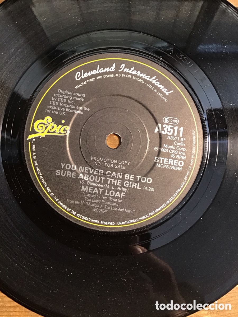 Discos de vinilo: MEATLOAF razor&rsquo;s edge promo ingles - Foto 4