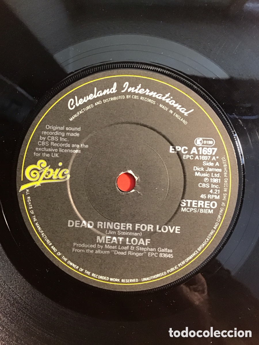 Discos de vinilo: Meatloaf Dead ringer for love - Foto 3