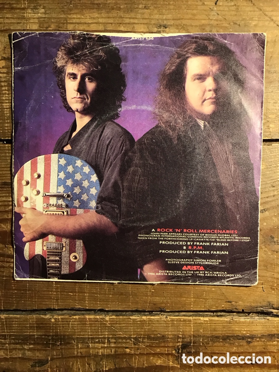 Discos de vinilo: Meatloaf rock&rsquo;n&rsquo;roll mercenaries - Foto 2