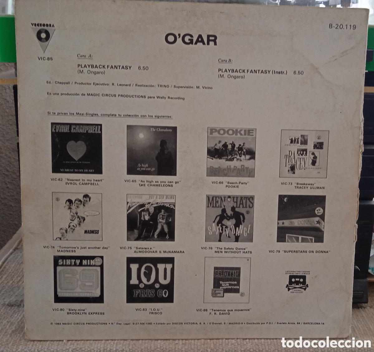 Discos de vinilo: OGAR * PLAYBACK FANTASY - Foto 2