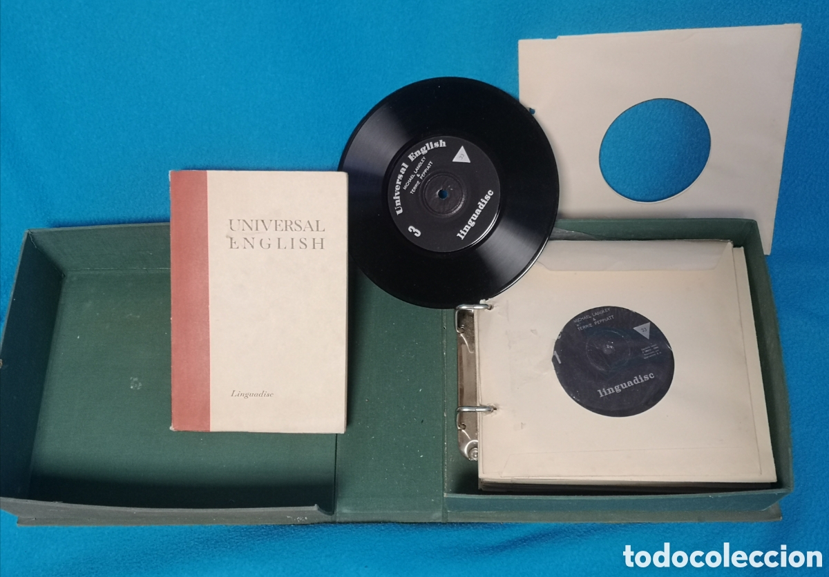Discos de vinilo: CURSO DE INGL&Eacute;S CON LIBRO Y 22 DISCOS SINGLE - A&Ntilde;O 1965 - Foto 1