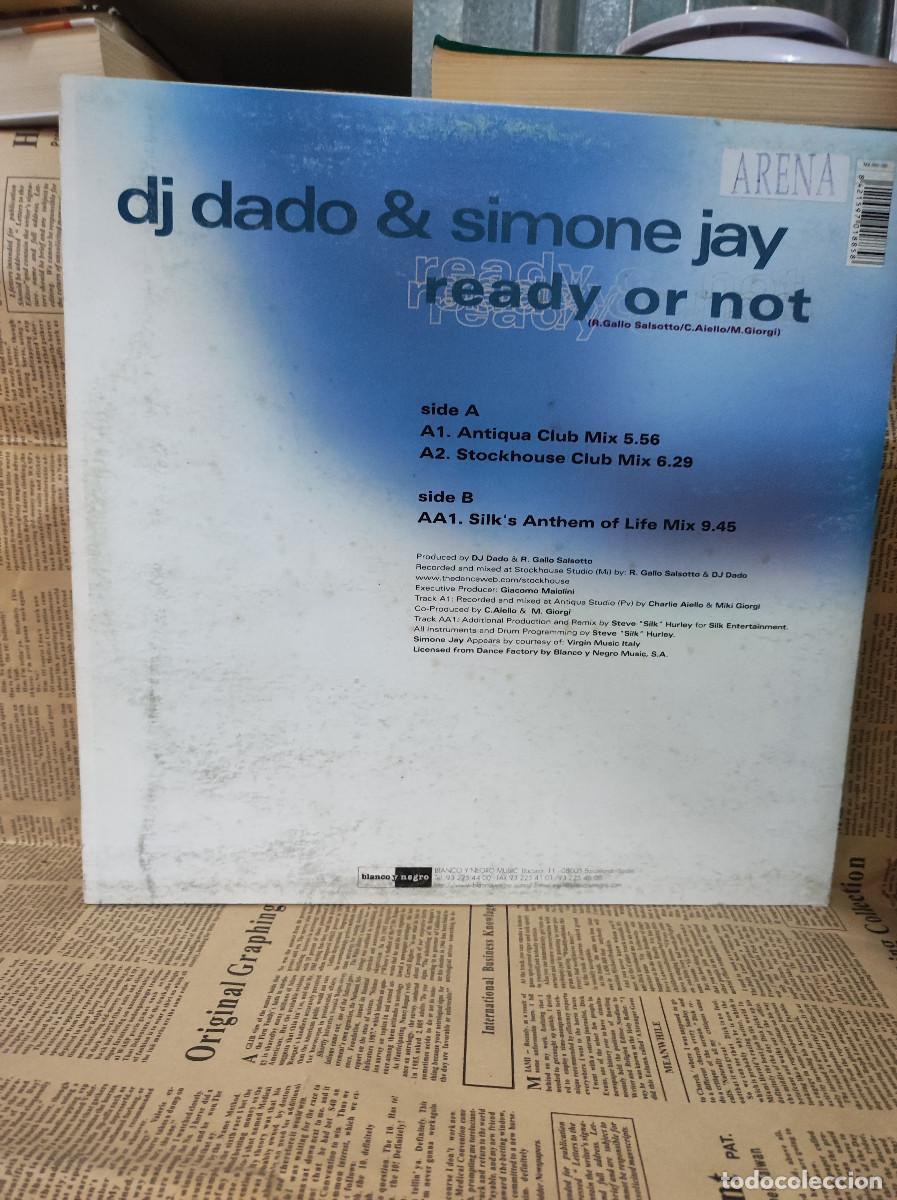 Discos de vinilo: DJ Dado & Simone Jay &ndash; Ready Or Not - Part 1 - Foto 2