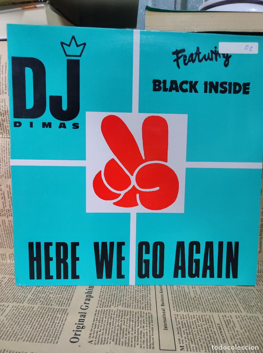 Discos de vinilo: DJ Dimas Featuring Black Inside &ndash; Here We Go Again - Foto 1