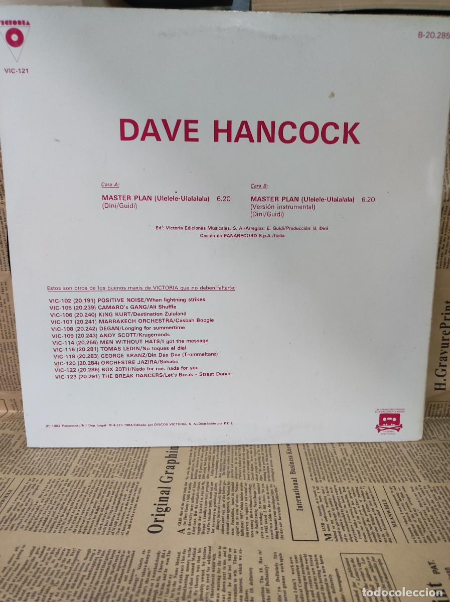 Discos de vinilo: Dave Hancock &ndash; Master Plan - Foto 2