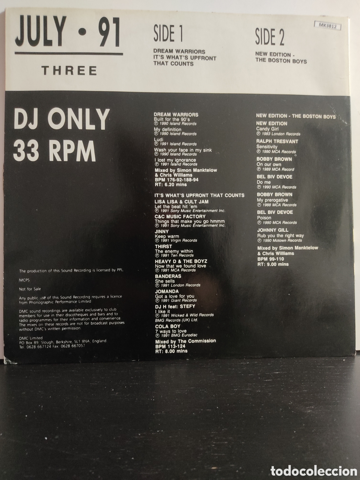 Discos de vinilo: July 91 - Three - Foto 2