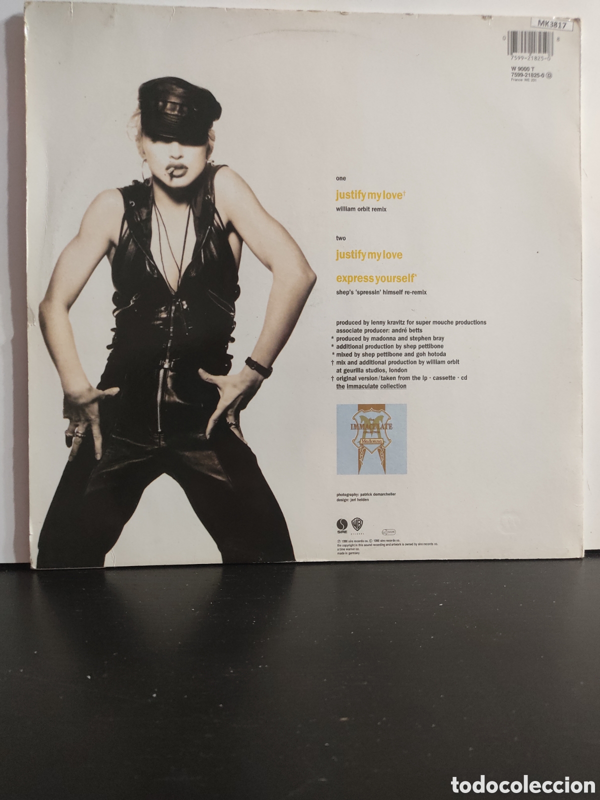 Discos de vinilo: Madonna &lrm;&ndash; Justify My Love (William Orbit Remix) - Foto 2