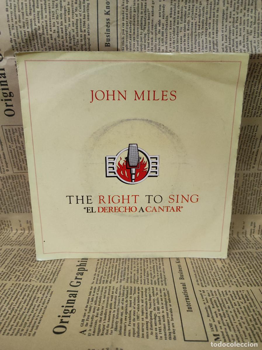 Discos de vinilo: John Miles &ndash; The Right To Sing - Foto 1
