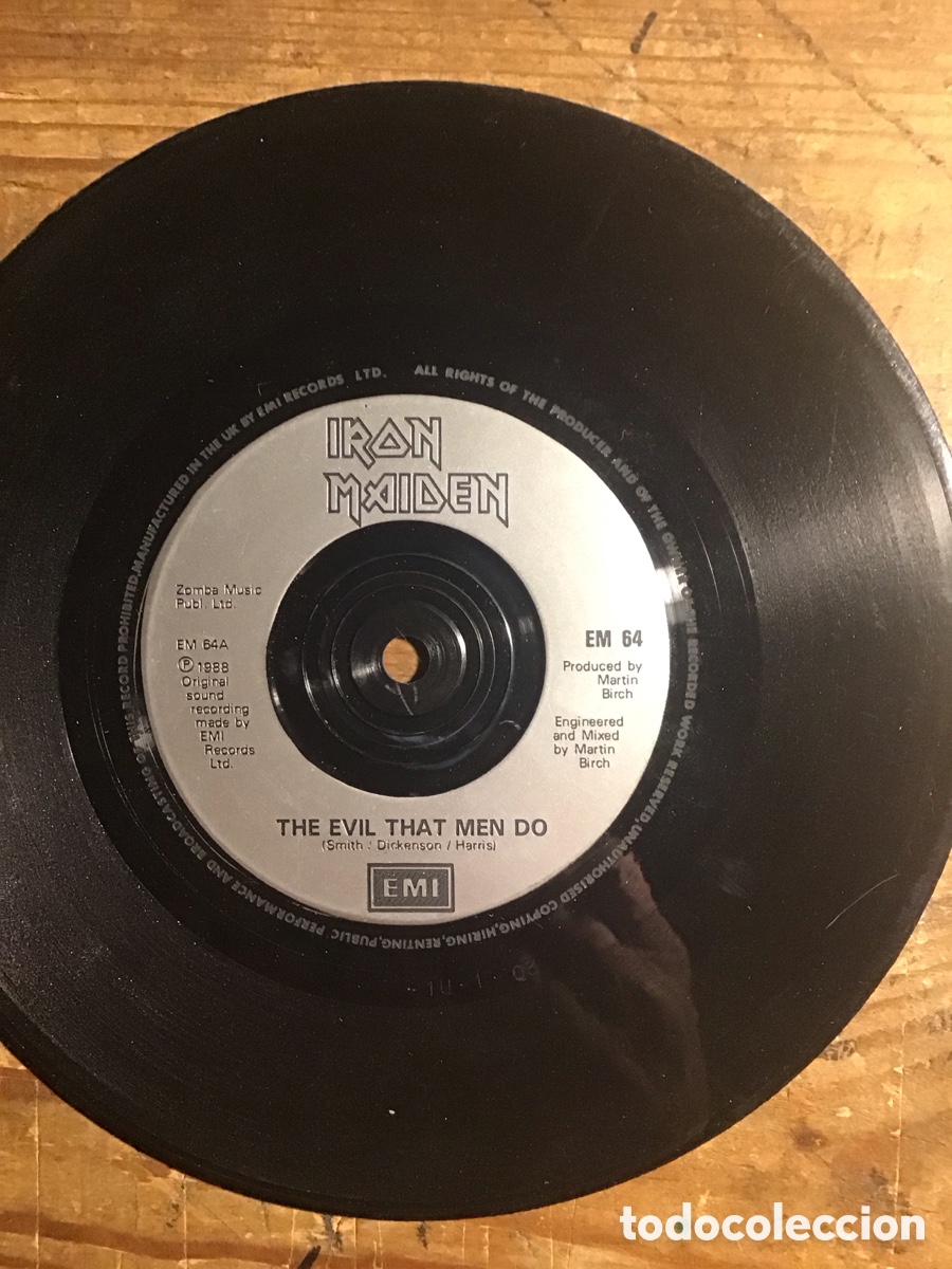 Discos de vinilo: Iron Maiden The Evil That Men Do - Foto 3