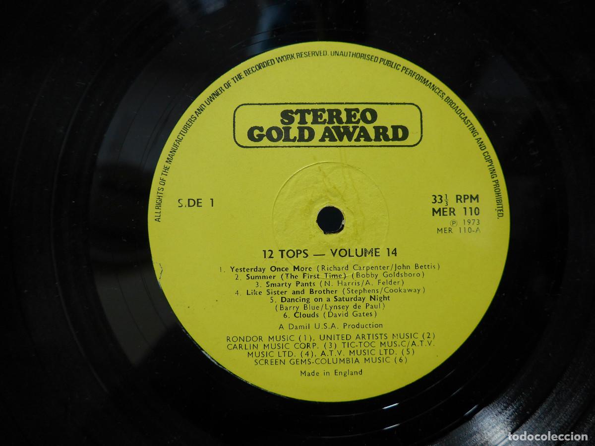 Discos de vinilo: 12 TOPS TODAYS TOP HITS - Foto 4