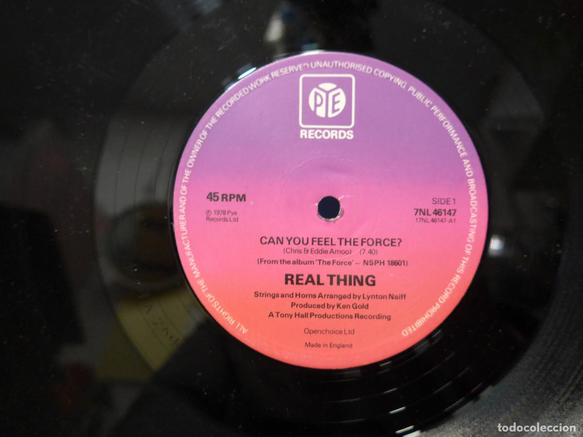 Discos de vinilo: REAL THING CAN YOU FEEL THE FORCE - Foto 6