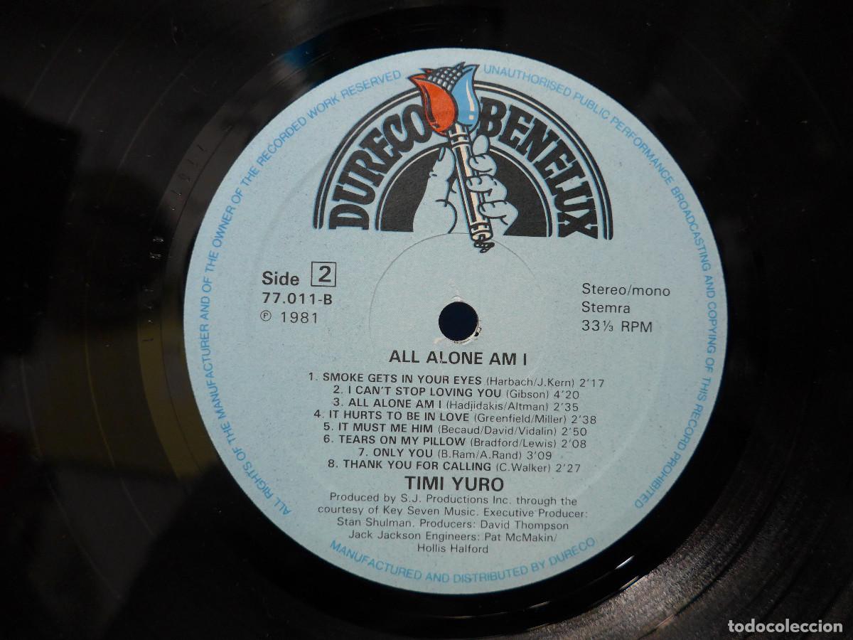 Discos de vinilo: TIMI YURO ALL ALONE AM I - Foto 6