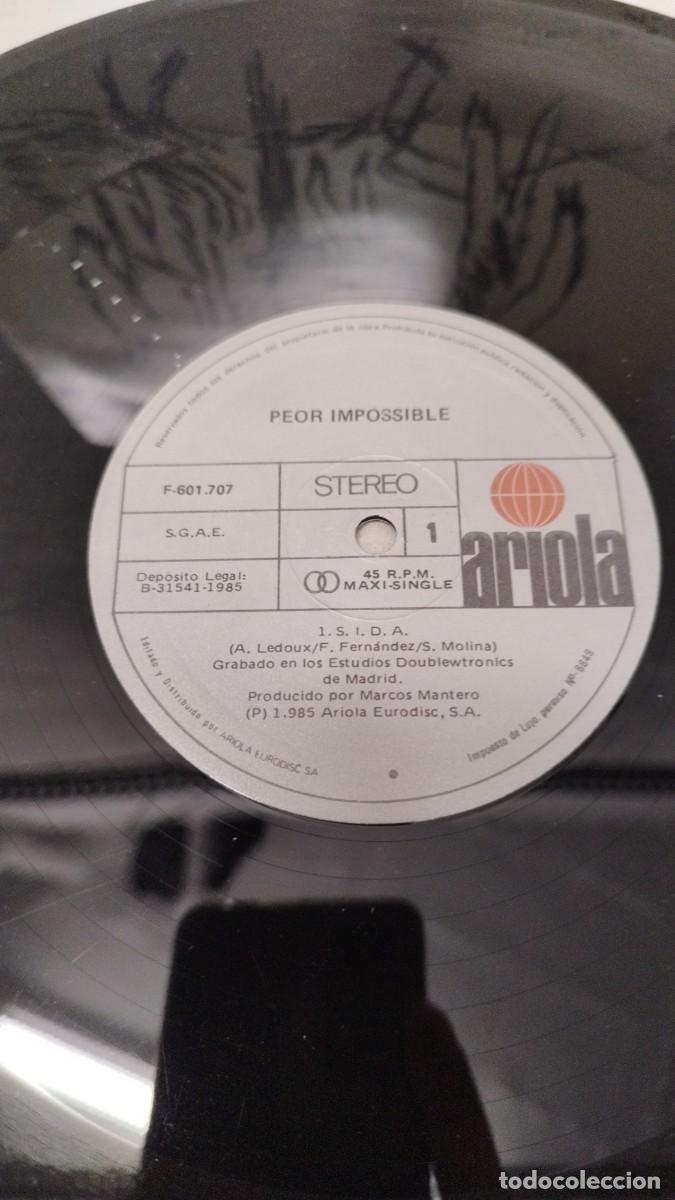 Discos de vinilo: Peor Imposible &ndash;SIDA.Vinilo Maxi Single - Foto 2