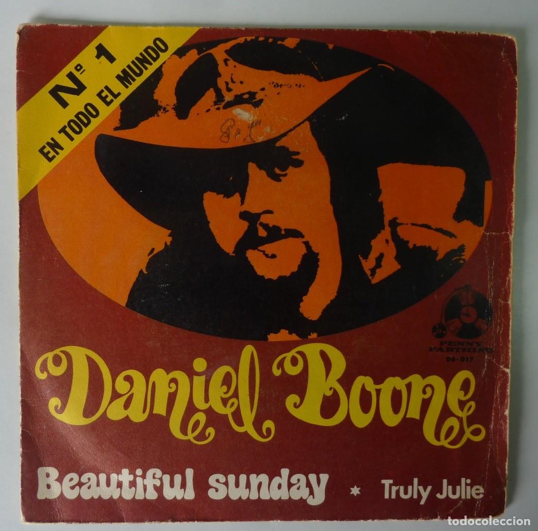 Discos de vinilo: DANIEL BOONE // BEAUTIFUL SUNDAY // 1972 // SINGLE - Foto 1
