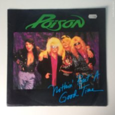 Discos de vinilo: POISON ‎– NOTHIN' BUT A GOOD TIME , UK 1988 ENIGMA MAXI