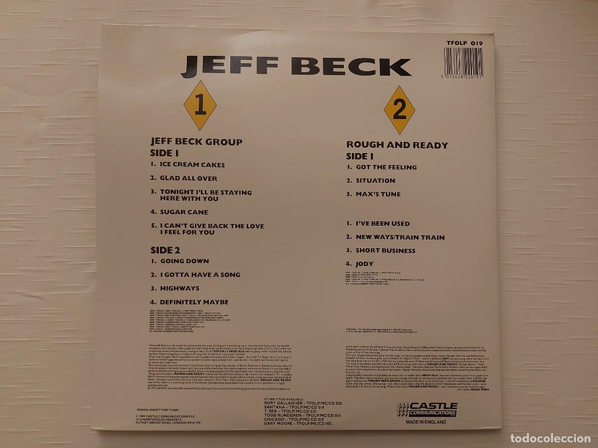 Discos de vinilo: Doble LP Jeff Beck. Group y Rough and Ready - Foto 2