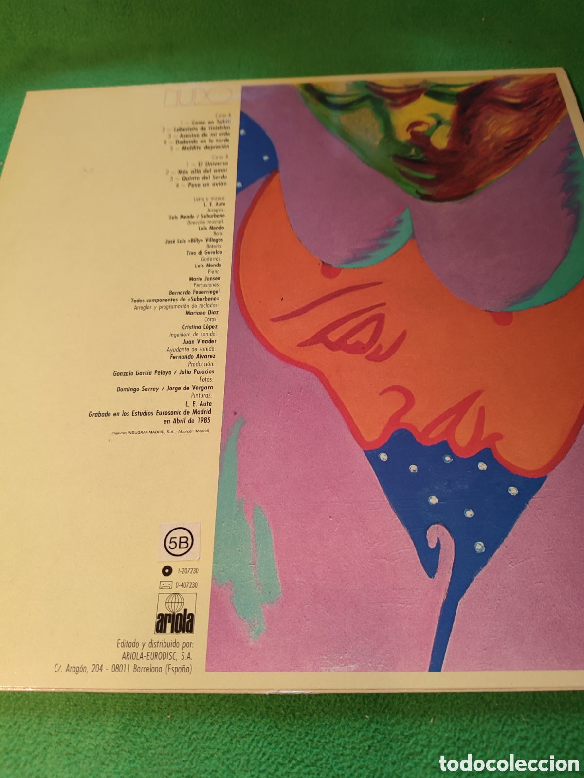 Discos de vinilo: Luis Eduardo Aute - Nudo - Foto 2