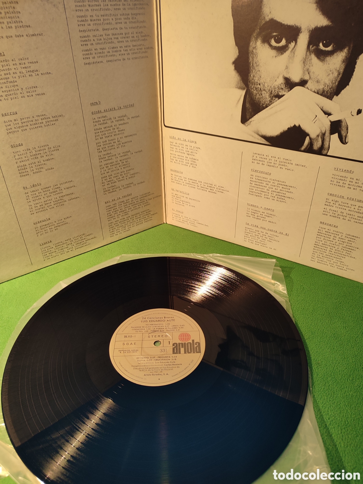 Discos de vinilo: Luis Eduardo Aute - 24 canciones breves - Foto 2