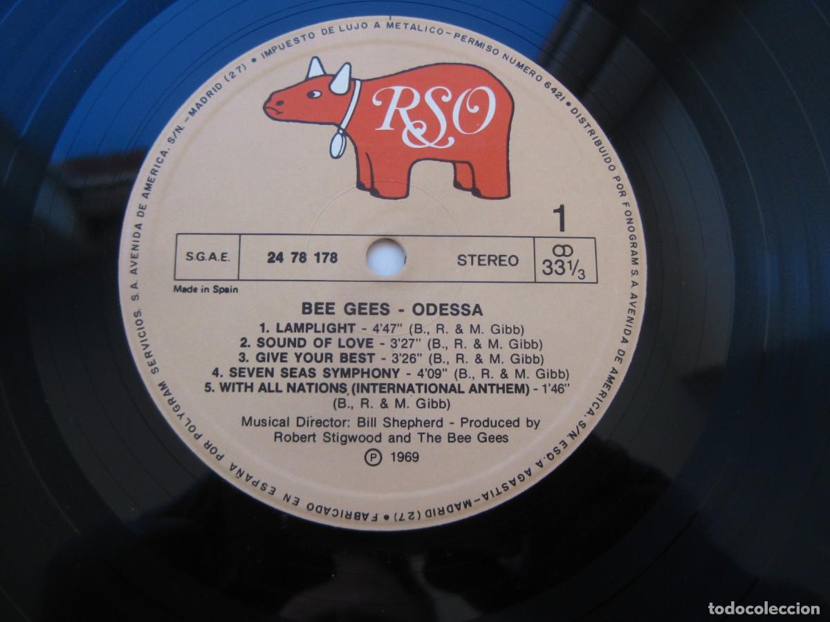 Discos de vinilo: DISCO VINILO LP BEE GEES ODESSA - Foto 4