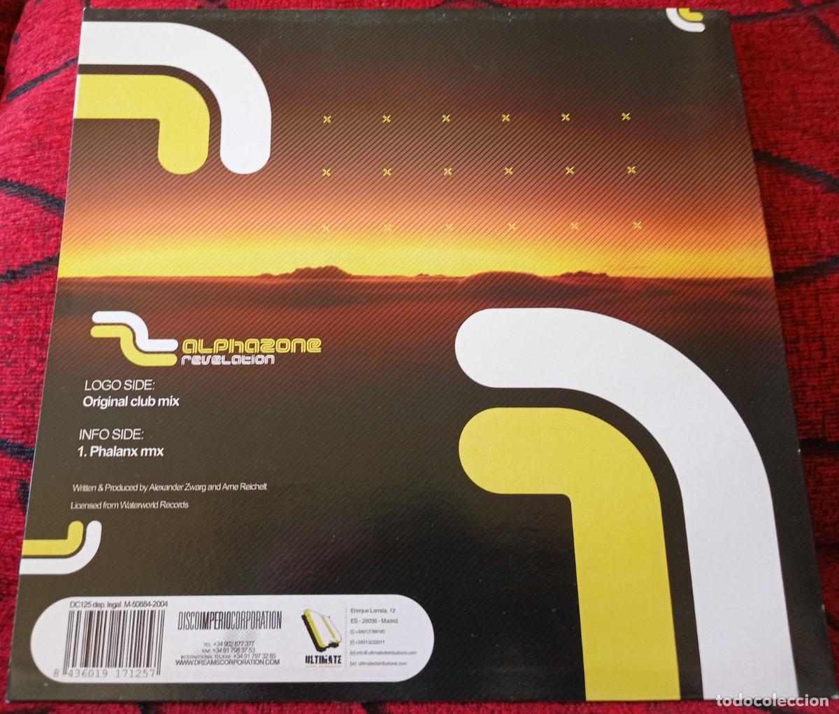 Discos de vinilo: ALPHAZONE ** Revelation ** 2004 MAXI SINGLE VINILO - Foto 2