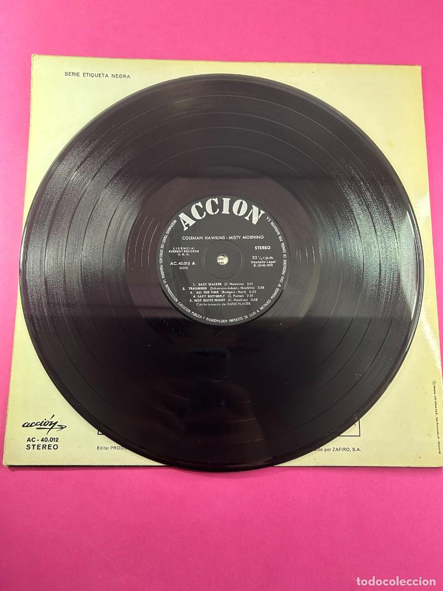 Discos de vinilo: COLEMAN HAWKINGS / MISTY MORNING - LP - Foto 3