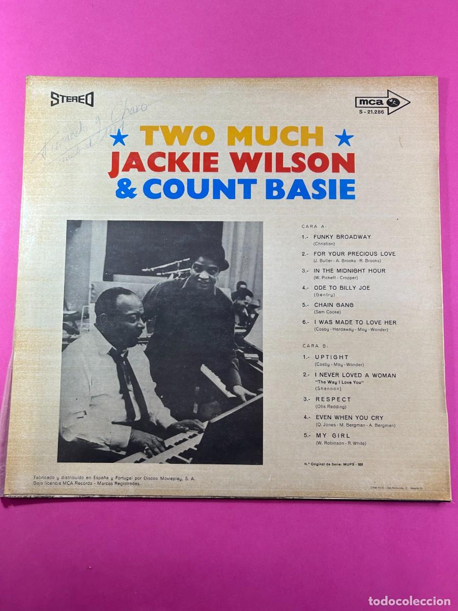 Discos de vinilo: JACKIE WILSON & COUNT BASIE / TWO MUCH - LP - Foto 2