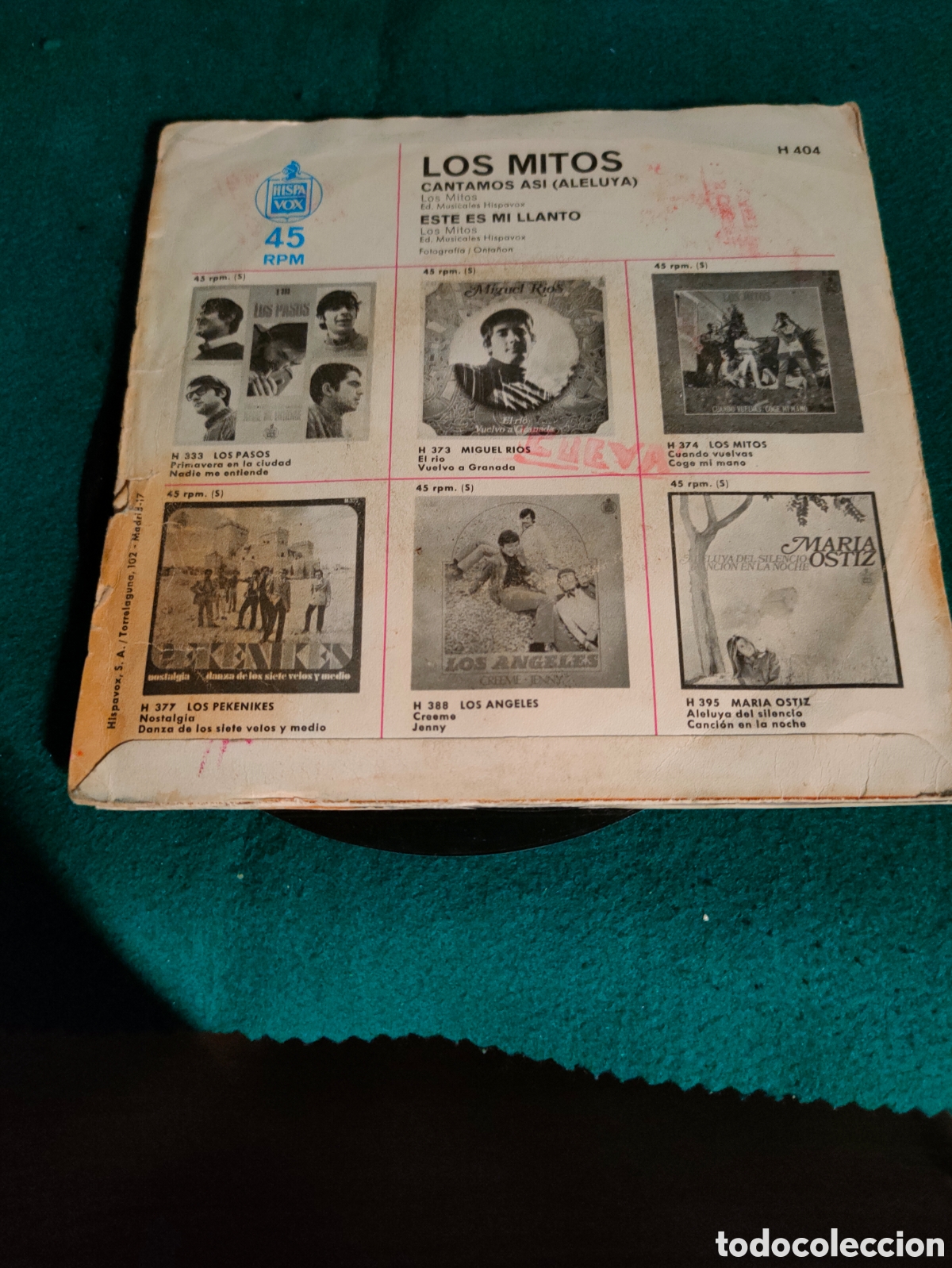 Discos de vinilo: Los Mitos - Foto 2