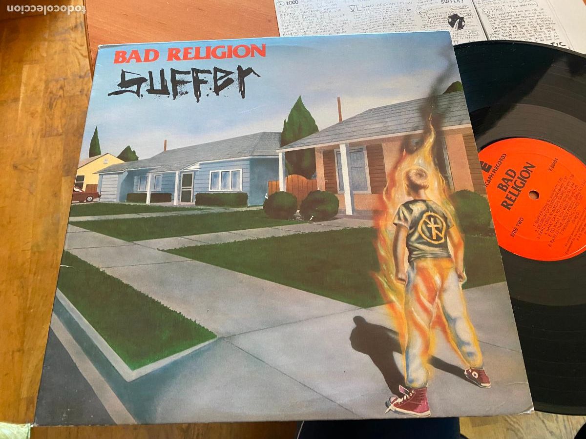 Discos de vinilo: BAD RELIGION (SUFFER) LP (B-48) - Foto 2
