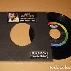 Discos de vinilo: JOE COCKER - SHELTER ME - SINGLE - 1985 - JUKE-BOX - TEMAZO ROCK 80'S