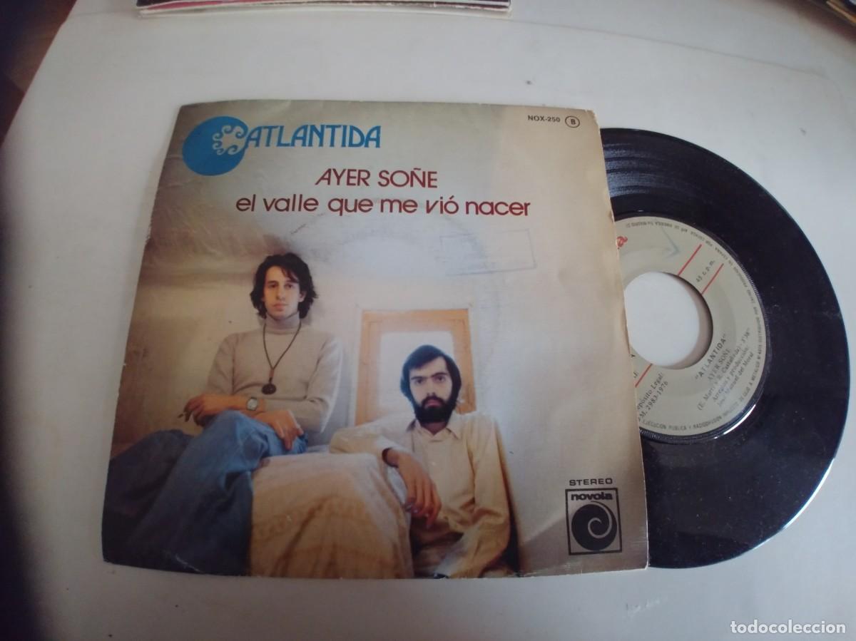 Discos de vinilo: ATLANTIDA-SINGLE AYER SO&Ntilde;E - Foto 1