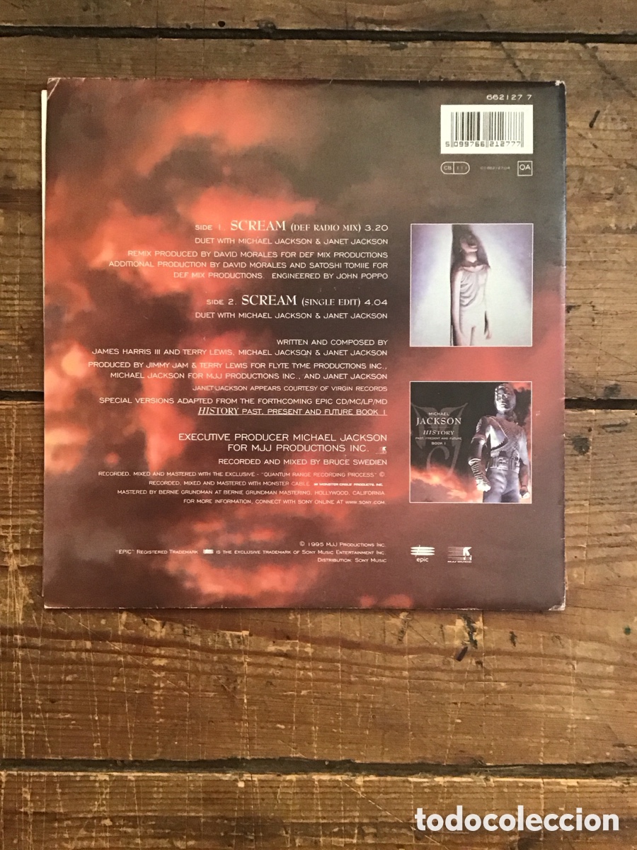 Discos de vinilo: Michael Jackson SCREAM POSTER BAG uk - Foto 2