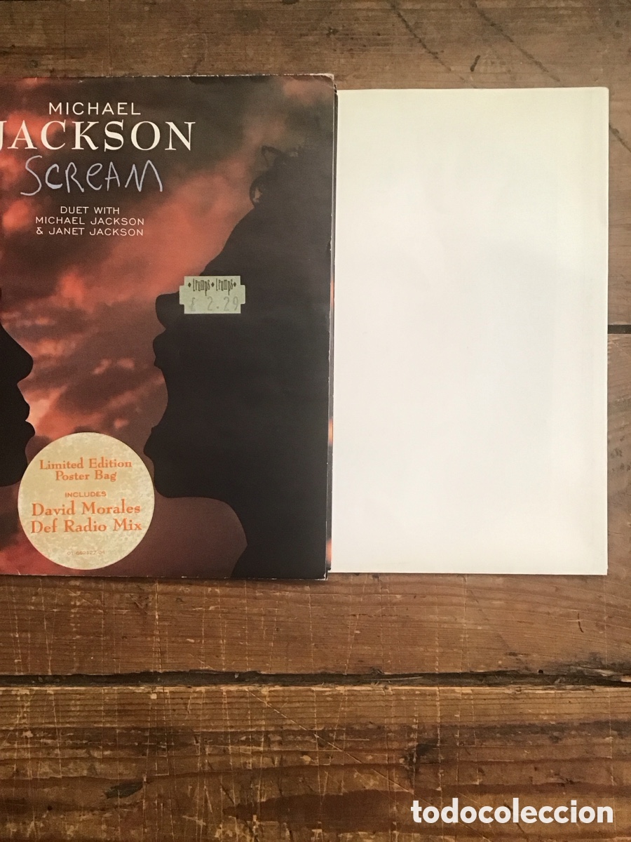 Discos de vinilo: Michael Jackson SCREAM POSTER BAG uk - Foto 3