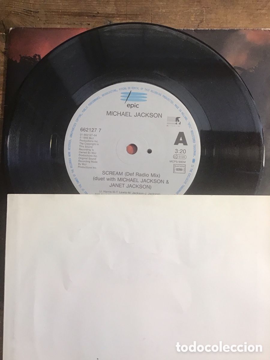 Discos de vinilo: Michael Jackson SCREAM POSTER BAG uk - Foto 4