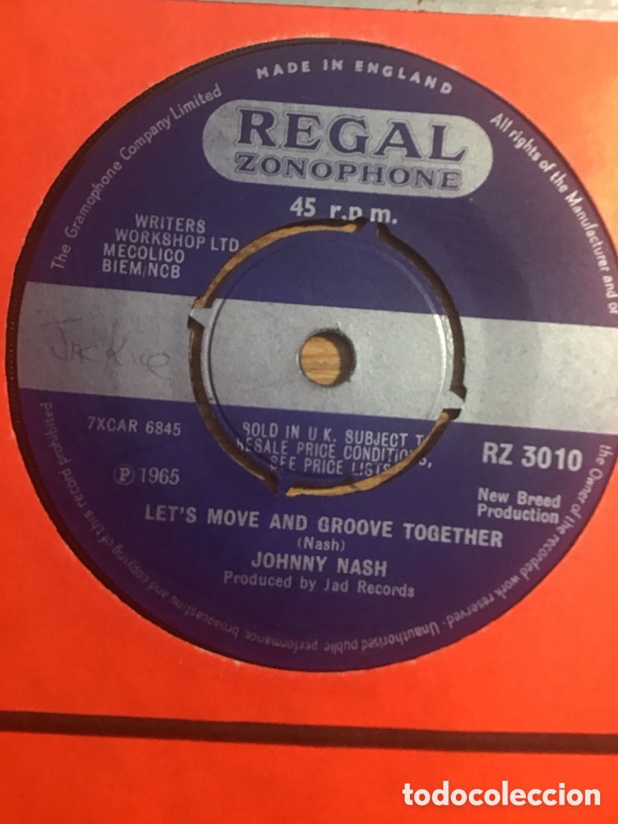 Discos de vinilo: Johnny Nash HOLD ME TIGHT - Foto 2