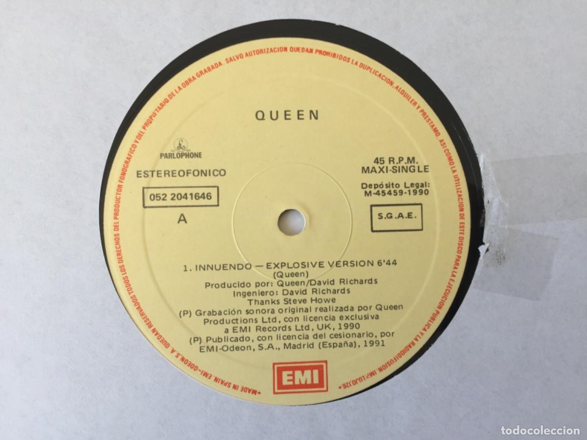 Discos de vinilo: QUEEN. Innuendo (explosive version) (vinilo maxi 1991) - Foto 3