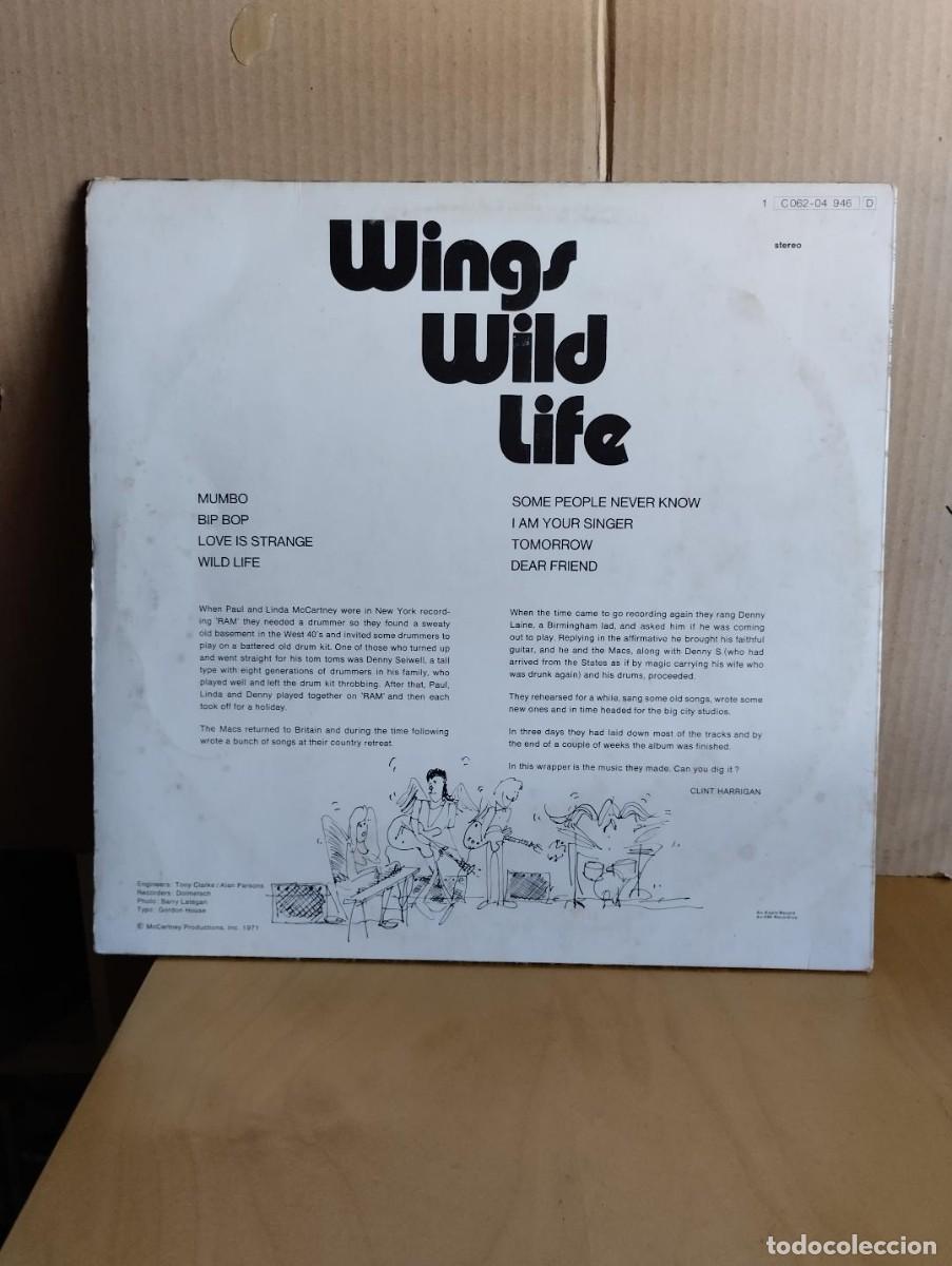 Discos de vinilo: WINGS --- WILD LIFE - Foto 2