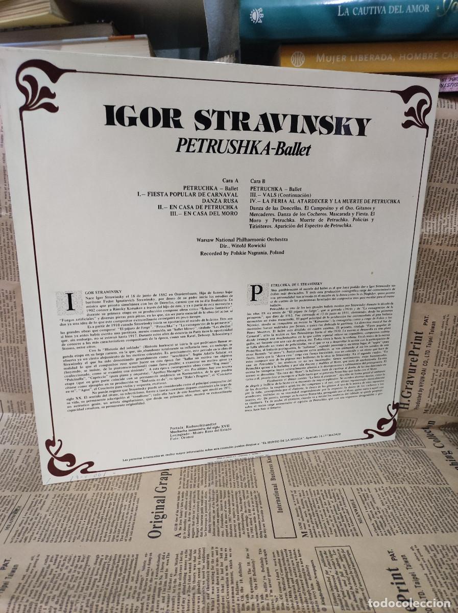 Discos de vinilo: IGOR STRAVINSKY PETRUSHKA BALLET - Foto 2