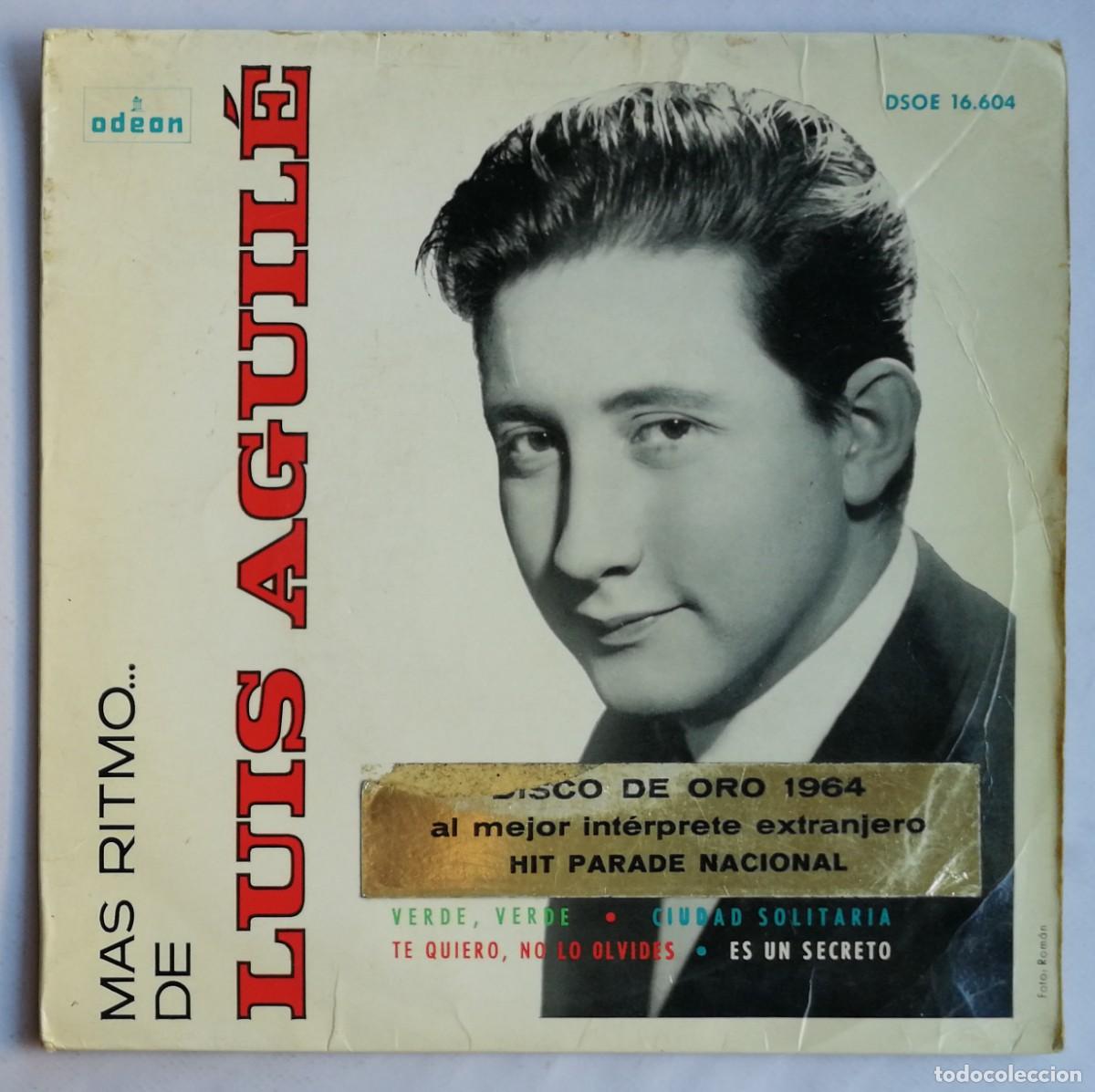 Discos de vinilo: Luis Aguil&eacute;, Mas Ritmo... De Luis Aguil&eacute;, Odeon DSOE 16.604 - Foto 1