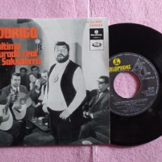 Discos de vinilo: 7” RODRIGO – A ULTIMA TOURADA REAL DE SALVATERRA +3 - PARLOPHONE 016 40182 - PORTUGAL - EP (EX/EX)