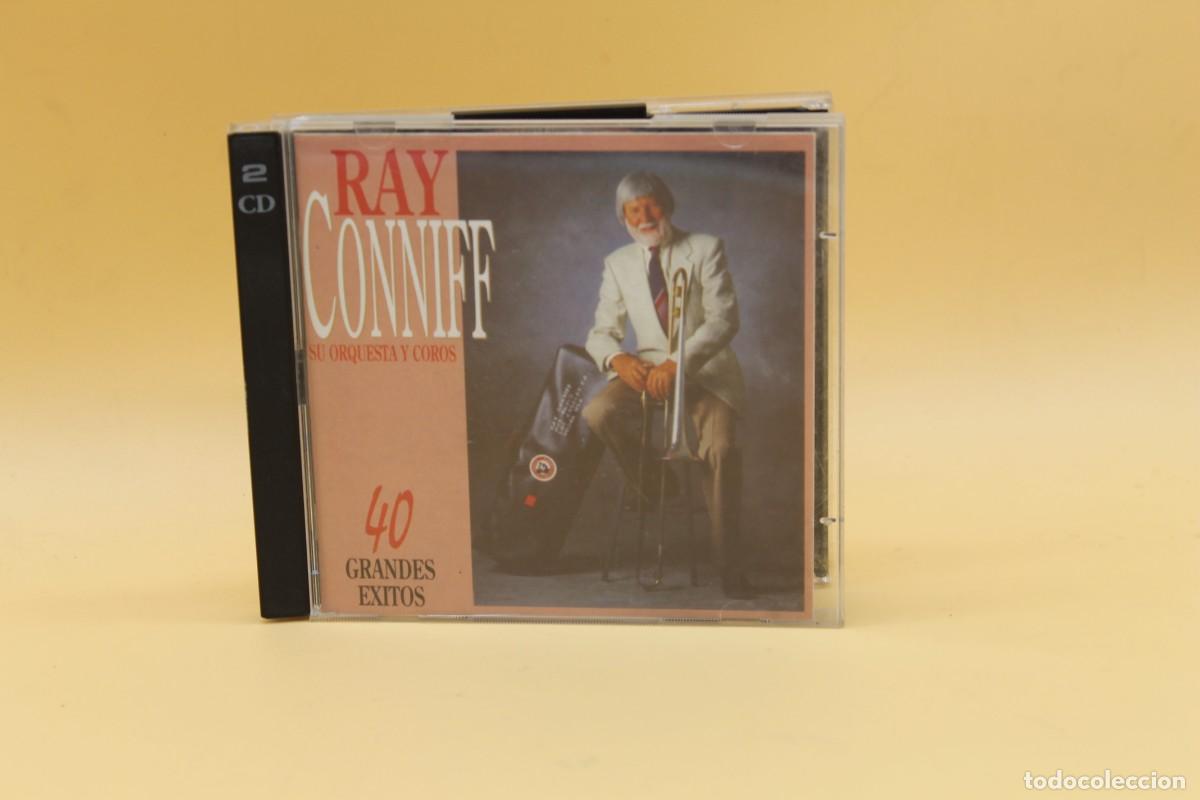 Discos de vinilo: RAY CONNIFF SU ORQUESTA Y COROS 40 GRANDES EXITOS DOBLE CD - Foto 1