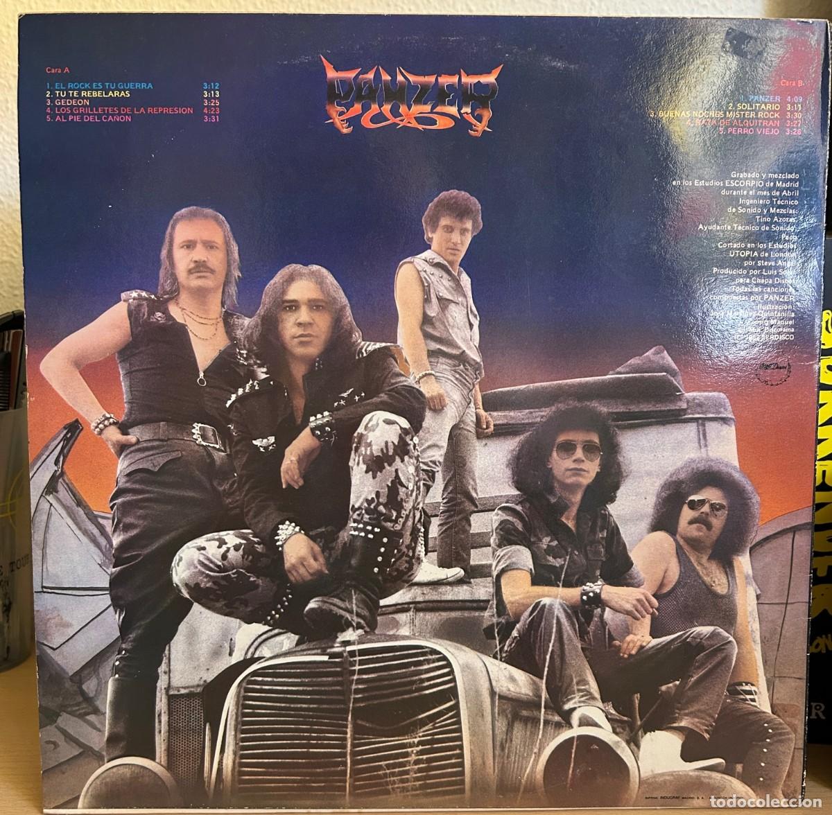 Discos de vinilo: Panzer (5) &lrm;&ndash; Al Pie Del Ca&ntilde;&oacute;n. VG +/ VG+. 1982. SPAIN - Foto 2