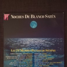 Dischi in vinile: NOCHES DE BLANCO SATÉN BALADAS 1991 2LP