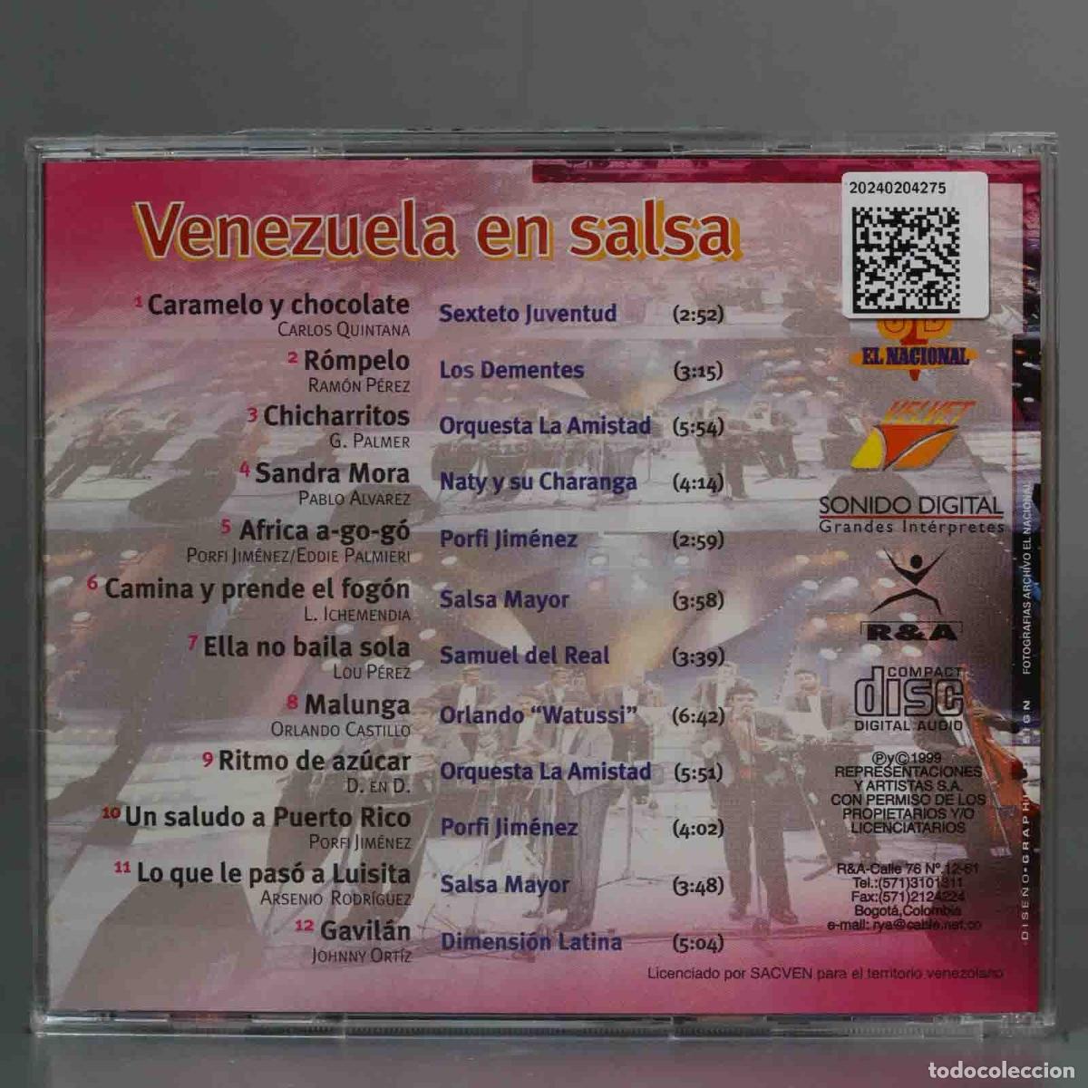 Discos de vinilo: CD. MANIA. VENEZUELA EN SALSA - Foto 2