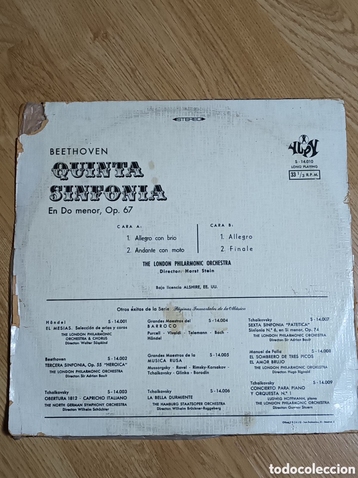 Discos de vinilo: Beethoven 5 sinfonia - Foto 2
